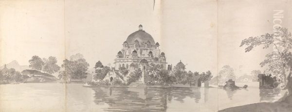 View of the Tomb of the Emperor Shere Shah at Sasseram (Sasaram) in Bahar - view 1