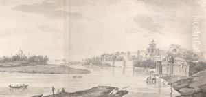 A View of the Fort of Agra, on the River Jumna