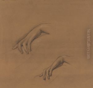 Studies for a Hand in The Godhead Fires by Edward Burne-Jones