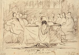 Preparing to Administer the Sacrament by Benjamin Haydon