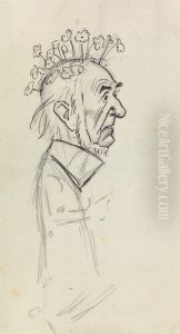 Caricature Portrait of Gladstone by Phil May