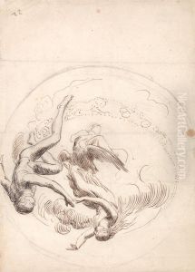 Study for a Circular Ceiling Decoration