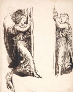 Studies for the Angels in The Court of Death by George Frederic Watts