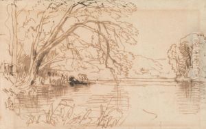 A Tree Overhanging a River A Tree Overhanging a River