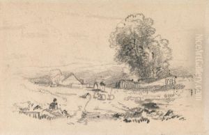 The Road to the Village by Thomas Creswick