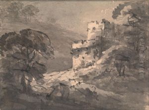 Landscape with a Ruined Castle on the Right Landscape with a Ruined Castle on the Right