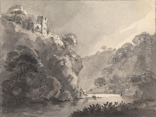 Landscape with Castle on a Hill at Left - view 1