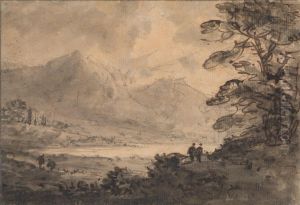 Landscape with Four Figures by William Gilpin
