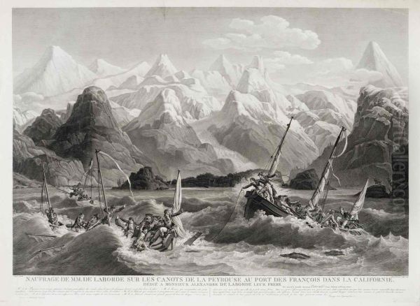 Naufrage de MM.de Laborde sur les canots de La Peyrouse au Port des Francois dans la Californie - view 1