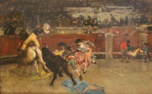 Bullfight. Wounded Picador by Maria Fortuny Marsal