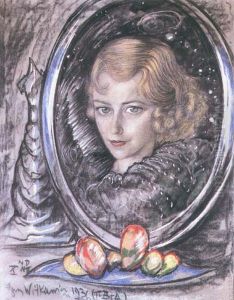 Portrait of Hanna Lorek (in the mirror)