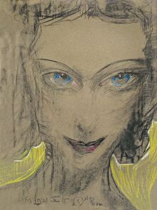 Portret Janiny Turowskiej-Leszczynskiej by Stanislaw Ignacy Witkiewicz (Witkacy)