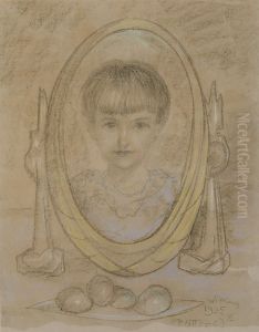 Portret Dziewczynki by Stanislaw Ignacy Witkiewicz (Witkacy)