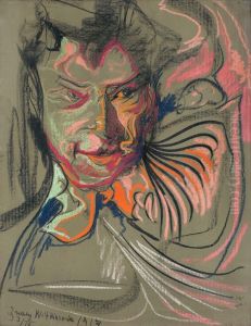 Male Portrait by Stanislaw Ignacy Witkiewicz (Witkacy)