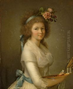 Self-portrait by Marie-Elisabeth Gabiou