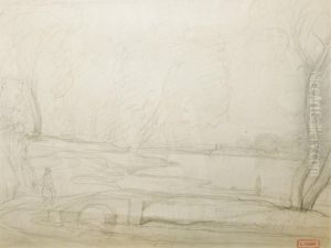 Paysage Lacustre by Nicolas Louis Cabat