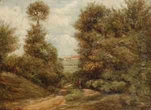A Country Lane by Nicolas Louis Cabat