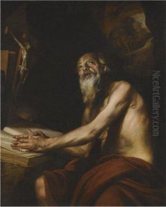 Saint Jerome by Juan Martin Cabezalero