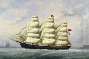 William D. Laurence, clipper de Maitland, 1874 by Edouard Adam