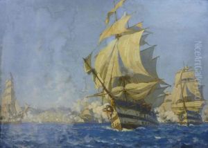 Bombardement d'Alger par la flotte francaise le 3 juillet 1830