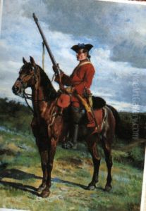 La vedette des dragons sous Louis XV by Jean-Louis-Ernest Meissonier
