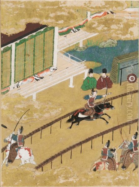 The Fireflies (Hotaru), Illustration to Chapter 25 of the Tale of Genji (Genji monogatari) - view 1