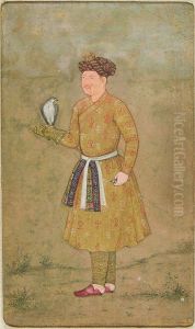 Khan 'Alam, Mughal Emperor Jahangir's Falconer and His Ambassador to Iran, with a Sparrow Hawk