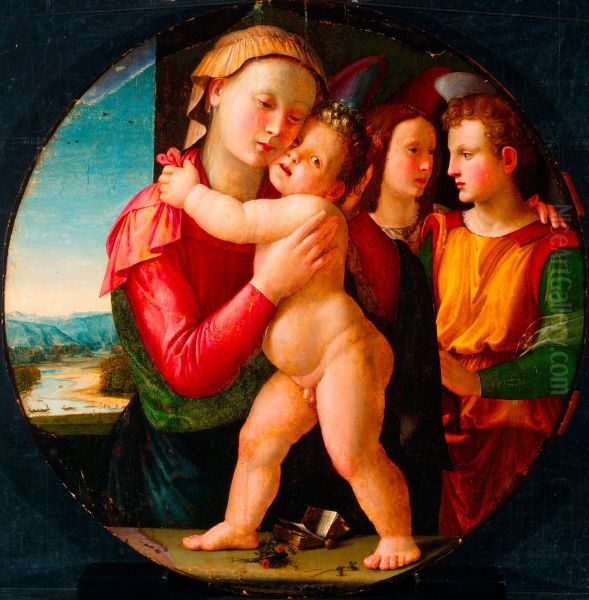 The Virgin and Child with Two Angels - view 1