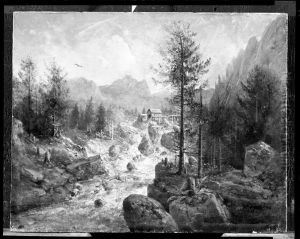 Landscape in the Tyrol by Heinrich Burkel