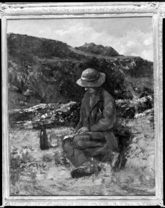 A Stone Cutter by Gustave Courbetand workshop