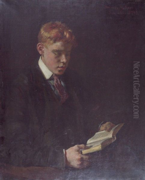 Portrait of a Boy Reading - view 1
