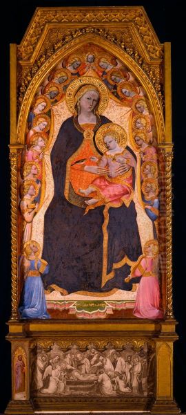 Virgin and Child Enthroned with Nineteen Angels - view 1