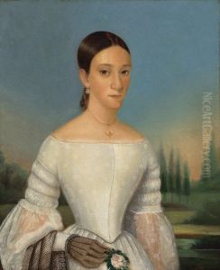 Portrait of a Young Woman in White by Julien Hudson