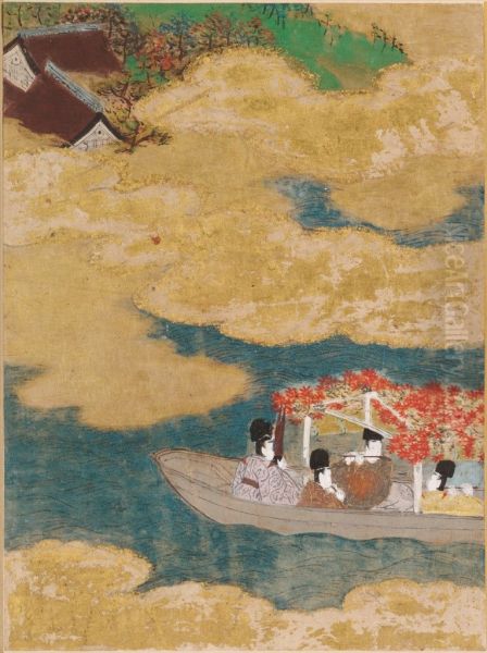 Trefoil Knots (Agemaki), Illustration to Chapter 47 of the Tale of Genji (Genji monogatari) - view 1