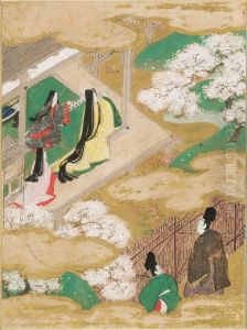 Young Murasaki (Wakamurasaki), Illustration to Chapter 5 of the Tale of Genji (Genji monogatari)
