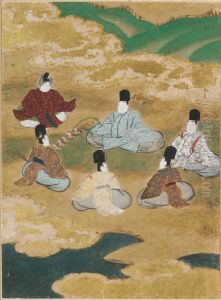 Wind in the Pines (Matsukaze), Illustration to Chapter 18 of the Tale of Genji (Genji monogatari)