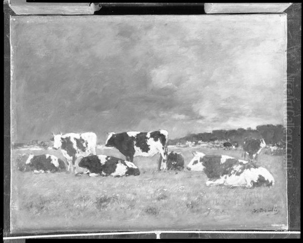 Cows in a Pasture, Deauville - view 1