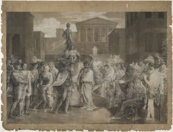 Study for "Jason Returning to Demand His Father's Kingdom" - view 1