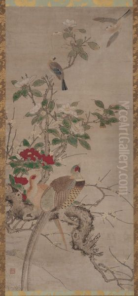 Seasonal Birds and Flowers - view 1