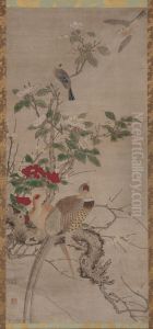 Seasonal Birds and Flowers by Kano Sanraku