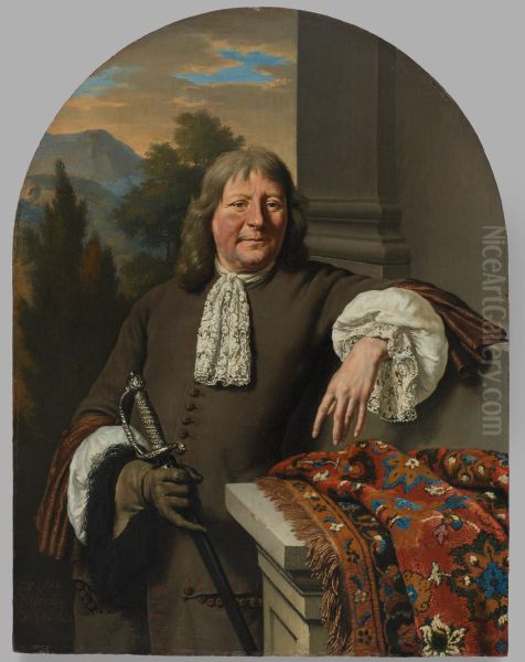 Portrait of a Man Holding a Sword - view 1