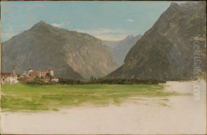 View of Wimmis, Valley of the Simmental, Switzerland by Frederic Edwin Church