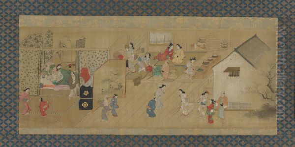 Early Evening at a Yoshiwara Inn - view 1