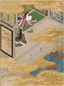 Bracken Shoots (Sawarabi), Illustration to Chapter 48 of the Tale of Genji (Genji monogatari) by Tosa Mitsunobu