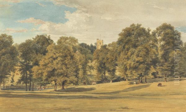 Bushey Church from the South West - view 1