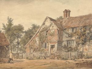 A Farmhouse by William Henry Hunt