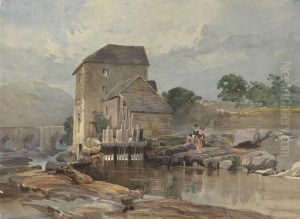 The Bridge at Llangollen by William James Muller