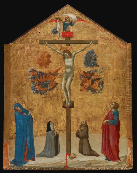 Christ on the Cross with the Virgin and Saints Clare, John the Evangelist, and Francis - view 1