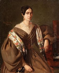 Retrato Femenino by Manuel Cabral Cabral y Aguado Bejarano