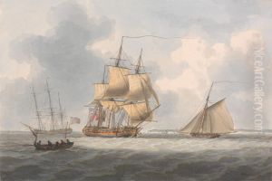 A Frigate Awaiting a Pilot by William Anderson